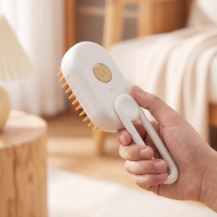 3-in-1 Cat Steam Brush – Electric Steamy Grooming & Deshedding Brush for Cats (USB Rechargeable)