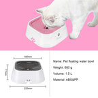 No-Spill Dog Water Bowl – Anti-Splash Floating Bowl for Dogs & Cats, Mess-Free 1.5L (Home & Car)