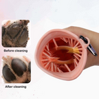 2-in-1 Dog Paw Cleaner Cup – Portable Silicone Paw Washer & Bath Brush for Muddy Paws