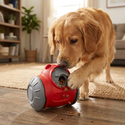 Interactive Dog Puzzle Toy – Treat-Dispensing Slow Feeder & Tumbler for Small & Medium Dogs