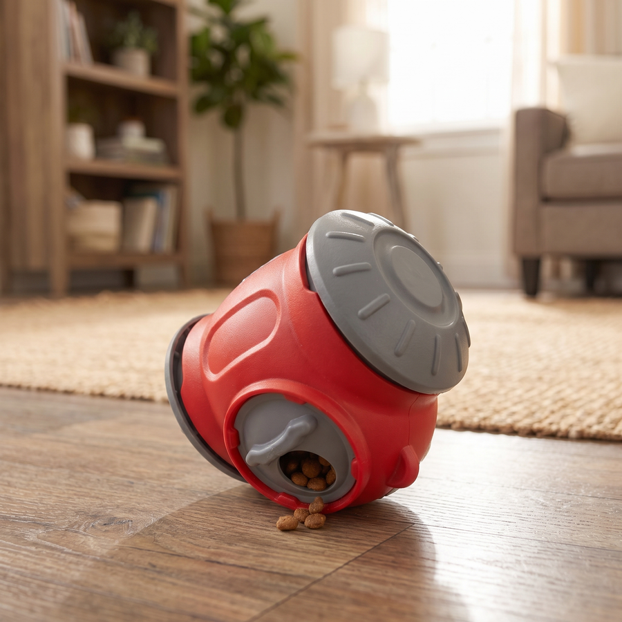 Interactive Dog Puzzle Toy – Treat-Dispensing Slow Feeder & Tumbler for Small & Medium Dogs