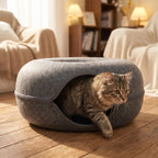 Four Seasons Available Cat Nest Round Woolen Felt photo 2